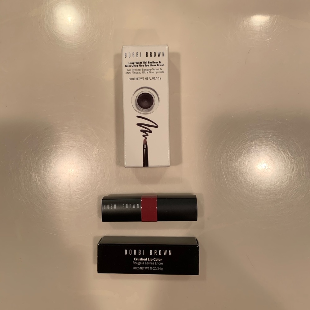 Bobbi Brown Crushed Lip Color Cali Rose & Eyeliner